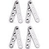 4 Stainless Steel 360 360-degree Rotating Hidden Hinge,Door Pivot Hinge Stainless Steel Drawer Window Door Accessories Suitable for Door