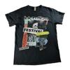 Men Lollapalooza 2023 Chicago Festival Double-sided Black Tshirt Size Medium Unisex T-Shirt