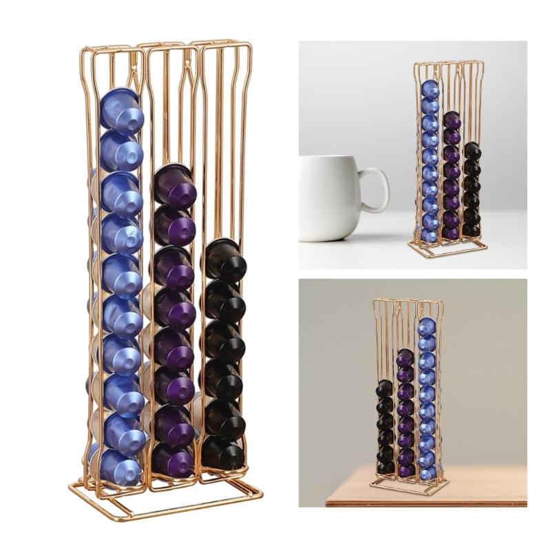 Versatile Coffee Storage Rack Portable Storage Organizer Rotatable Display Stand