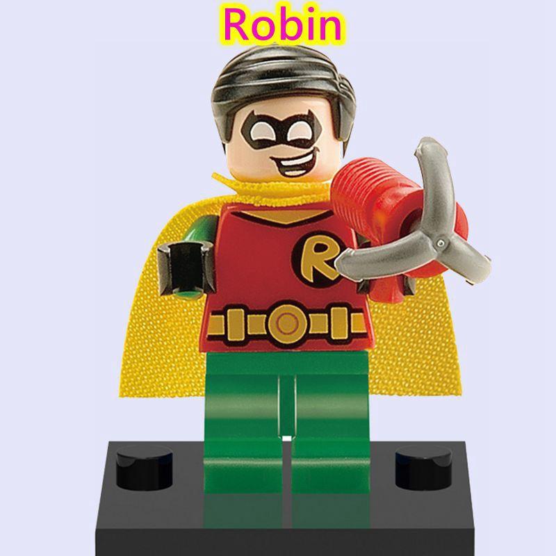 Teen Titans Nightwing Robin Arkham Knight Compatible with Marvel Minifigures Toy DC Movie Riddler Black Flash Building Blocks Educational Toys