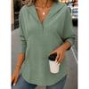GMXIA Women's Fashion Casual Autumn Winter V-Neck Long Sleeve Blouses & Shirts