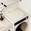 Simple Bakery Line Washing Machine Top Mat Croissant Print Waterproof Anti Dust Pad For Laundry Dryer Cabinet Surface Rug
