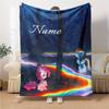 Custom Name Rainbow Dash Party Party Blanket For Couch Bed Plush Cozy Fuzzy Blanket Super Soft Warm Blankets For Fall And Winter 0916116