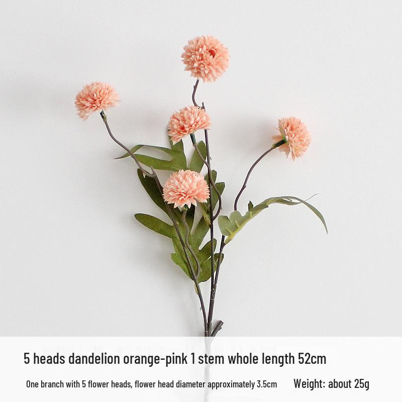 Herbst Löwenzahn & Chrysanthemen Seidenblumenarrangement mit Hortensie Kugel