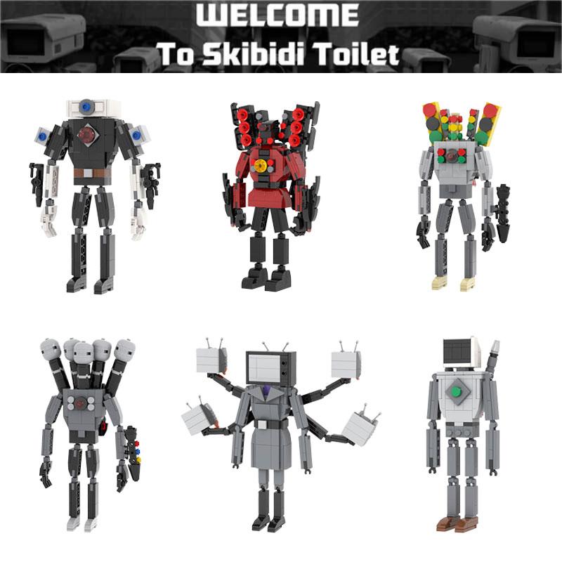 Skibidi Tv Toilet Man Computerman Projector Female Tv Building Blocks Toy Puzzle