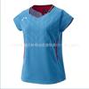Womens Quick-Dry Short Sleeve Sport Shirt Badminton Tennis Running Cycling Breathable Athletic Top