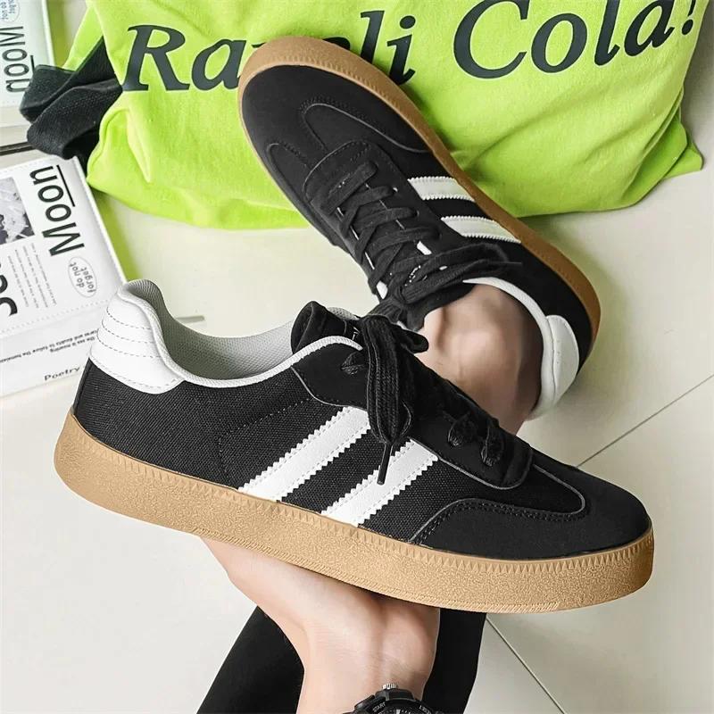 

Sneaerk Мужские бежевые повседневные туфли с полосатым дизайном для скейтбординга для мужчин Удобные дышащие низкие кроссовки для мужчин 44 чёрный