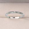 925 Silver Fashion Round Plain White Zircon Ring For Women Anniversary Party Creativity High Quality Fine Jewelry