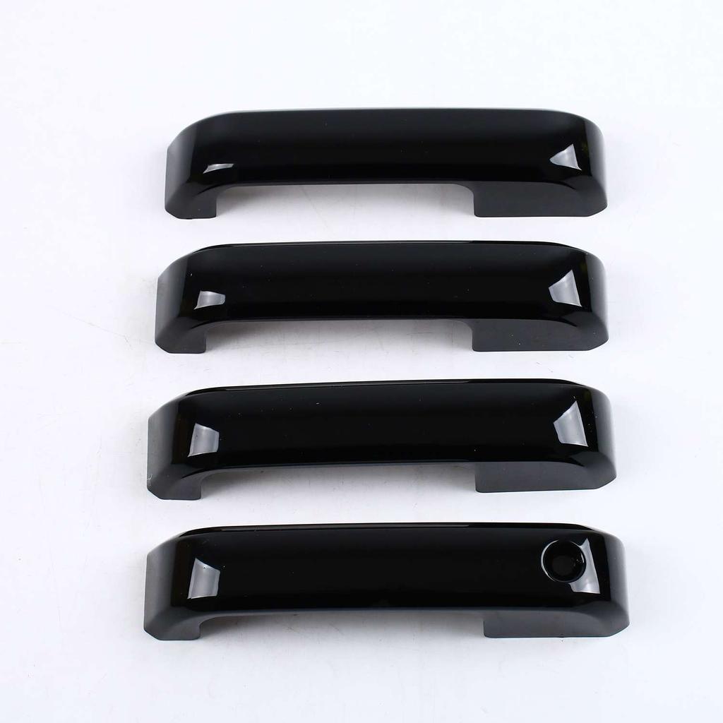 For Ford F150 F-150 2015 2016 2017 2018 ABS Glossy Black Door Handle Cover Trims Decoration Sticker Car Accessories