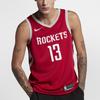 Nike NBA Houston Rockets James Harden No. 13 Breathable Tank Top Men Tops University-Red 864477-657