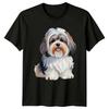 Cute Watercolor Havapoo Dog Breed Pet Portrait TShirt