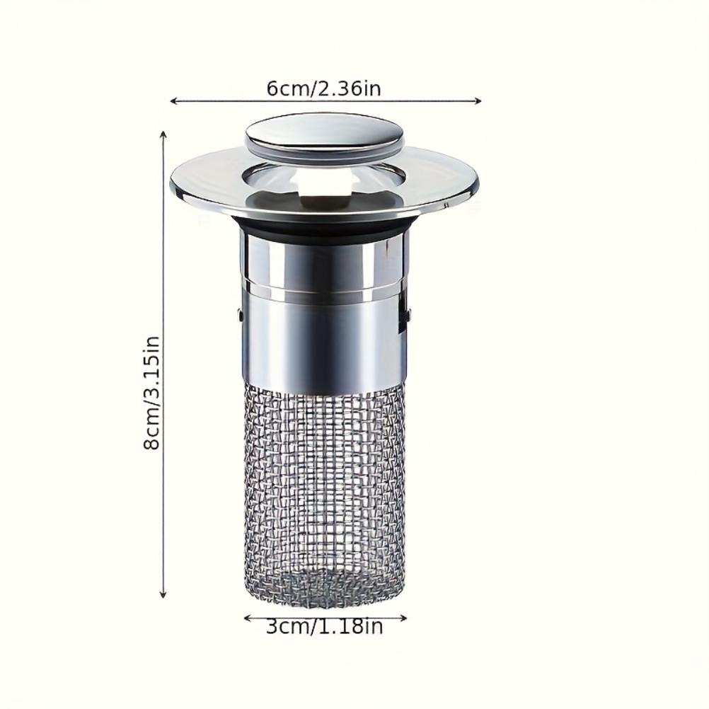 Expandable Sink Drain Plug 304 Stainless Steel Mesh 1.34-1.57 Inch Drainage Outlet Sink Filter Screen Bathroom Accessories