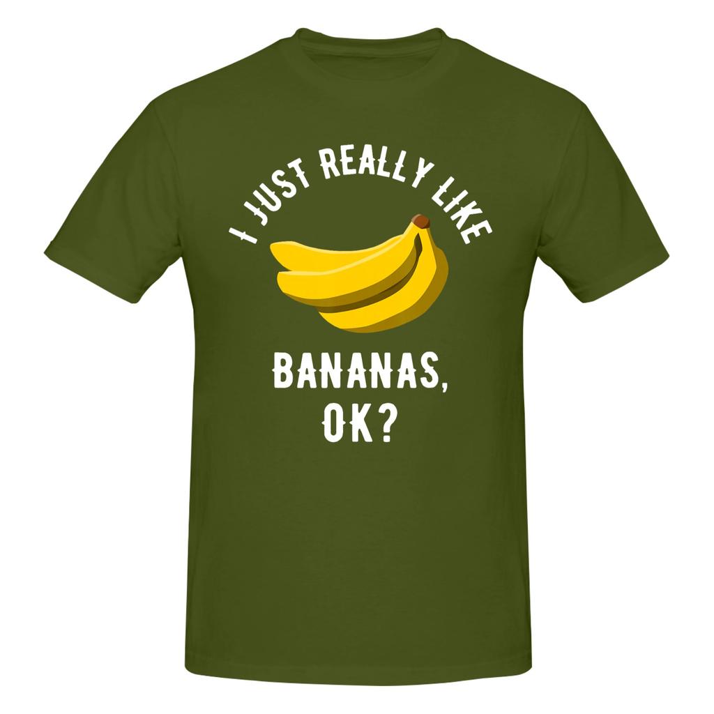 Piece Bananas Novelty  Cotton TShirt I Just Really Like Tops Tees For Unisex