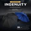 In-Stock Eight-Bone Fiber 27inch Golf Business Automatic Straight Umbrella Men's Promotional Umbrella with Logo Printing