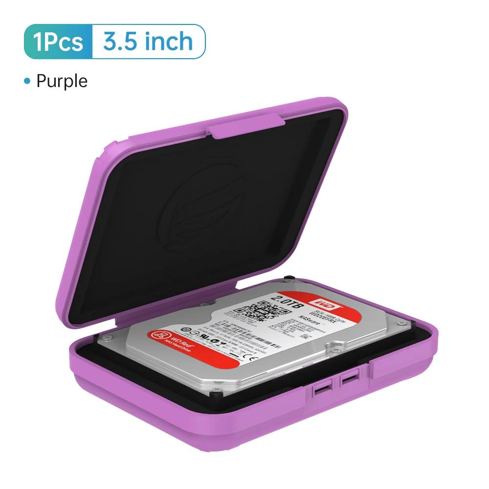 ORICO Sacche e Custodie per Hard Disk Portatili da 3,5 Pollici Custodia Protettiva HDD Scatola di Stoccaggio Impermeabile per HDD Scatola per Hard Disk Nera