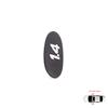 BSP574 Nero 1.4 Emblema Logo Monogramma per Renault Clio MK2 II BB CB Kangoo MK1 FC KC 7700422223