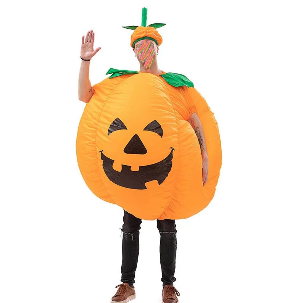 DIY Halloween Party Decorations Newest Inflatable Witch Costume Scary Roleplay Pumpkin Outfit Holiday Props One size