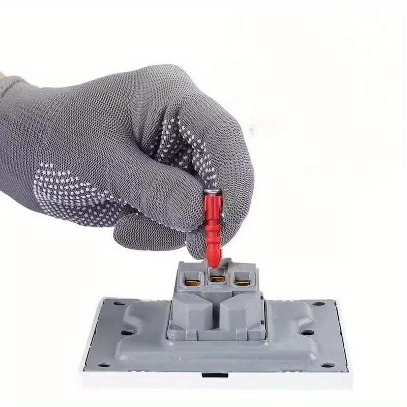 10pcs(5 Pairs)Full Finger Dotted Anti-Slip Nylon Gloves,Suitable for Outdoor Fishing Camping Cycling Fishing Gloves,Lightweight