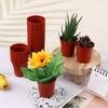 100Pcs Plastic Flower Pots 2.1In Mini Plastic Plant Pot Small Flower Pots Round Plant Nursery Pots With Drainage Holes For Seeds
