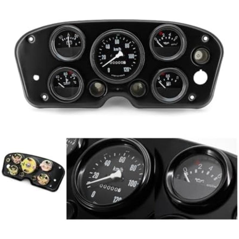 Oil Pressure Gauge Volts Gauge Speedometer 5 In 1 Kit trument Panel Complete Meter trument Panel Complete Accessories