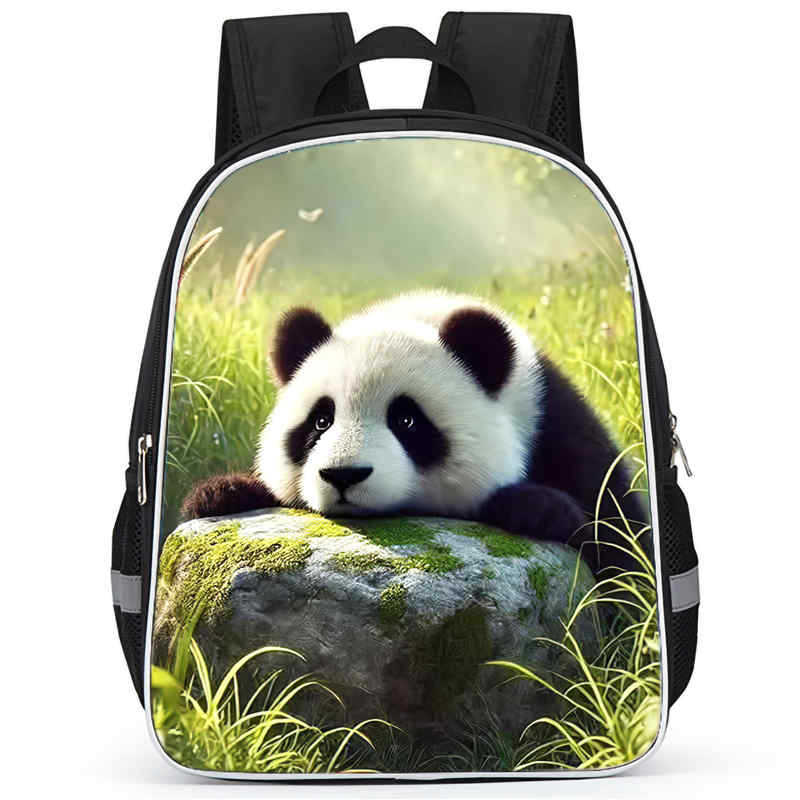 Panda Niedliche Schultasche Verschleißfest Großes Fassungsvermögen Wirbelsäulenschutz Und Anti-Buckel Schüler Party Must-Have Leichter Rucksack