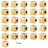 A-Z Alphabet 26 Letter Charms Set Heart Zircon Pearl Initial Letter Gold Plated Stainless Steel Pendants for DIY