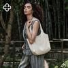 CASSILE [Celebrity Style] Cassile Tote Bag for Women, Genuine Deer Leather, Light Luxury Large Capacity Shoulder Bag, Goddess Day Gift