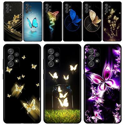 Case For Samsung Galaxy A51 A71 A01 A11 A21 A21s A31 A41 A72 A52 A42 A32 A22 A12 A02 A02s F42 Phone Shell Glowing Butterfly