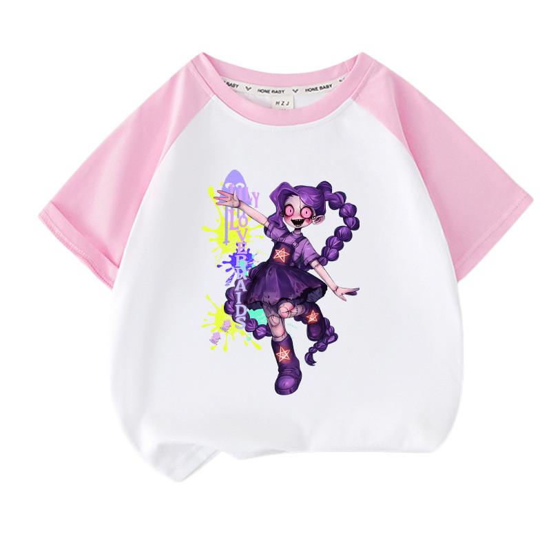 Dziewczęcy T-shirt Playtime Lily z nadrukiem Lovebraids i raglanowymi rękawami