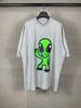 Summer New Trendy Brand Alien Smiley Face Printing Loose Short-sleeved T-shirt Men and Women Casual Versatile Plus Szie T-shirt