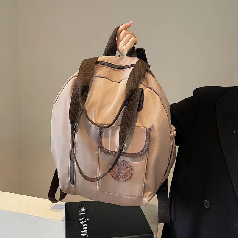 New Large Capacity Leisure Travel Backpack for Women Elegant and Versatile Waterproof Tote Bag