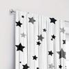 2-piece star print curtains   polyester fabric   machine washable   suitable for bedroom living room decoration
