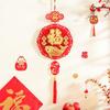 Flocking Chinese Lucky Character Pendants Spring Festival Hanging Decoration  Home Wall Door Decor