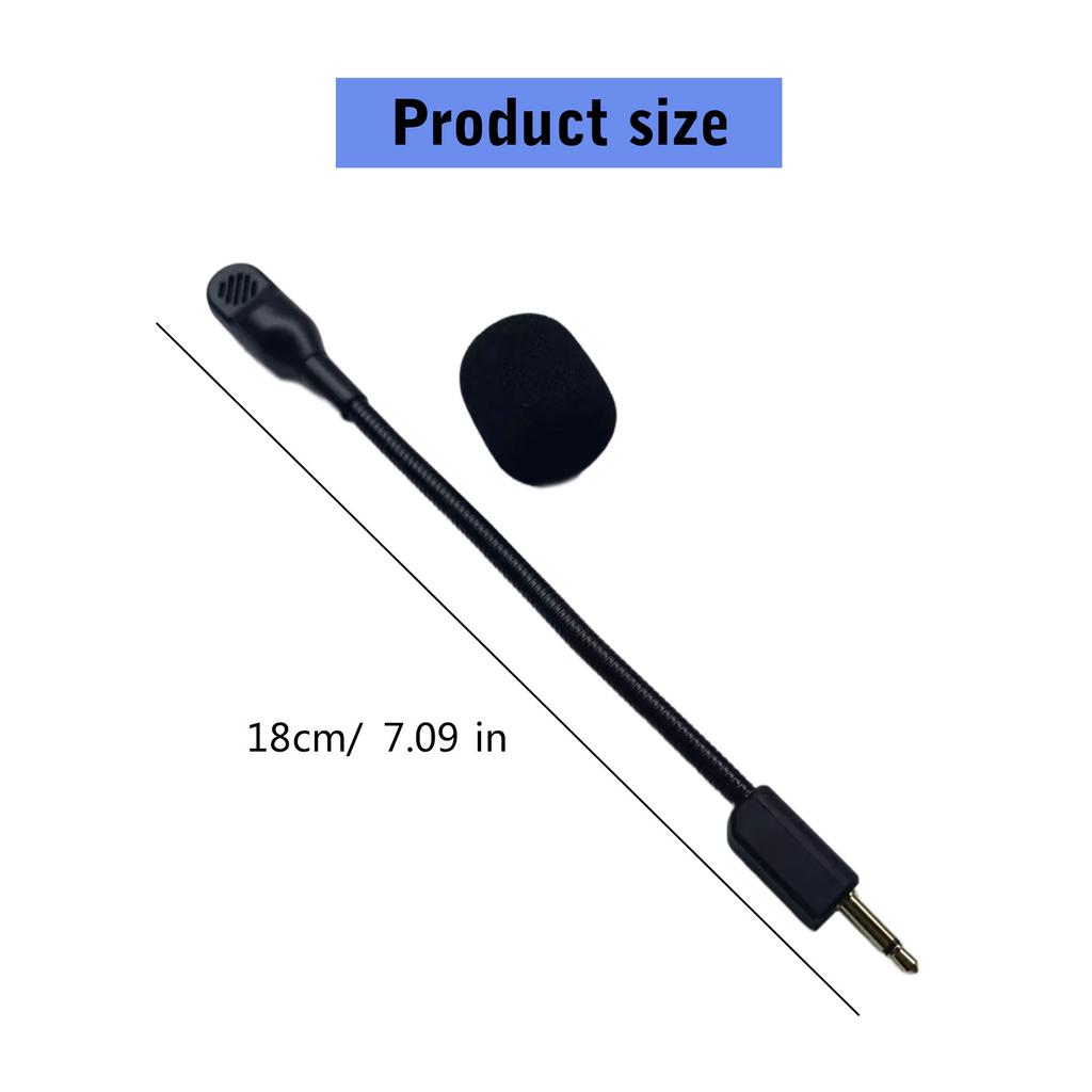 Plugs and Play Replacement Boom Microphone for V2 V2pro Headsets Microphone Improved Gaming and Streaming Experience