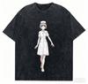Call of The Night Yofukashi No Uta T-shirt Grafica Vintage Lavata Merchandising Anime Harajuku Unisex Manica Corta Oversize Magliette