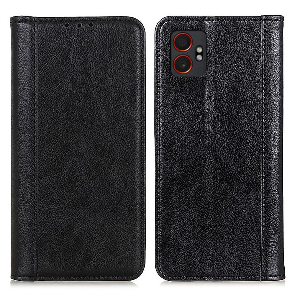 For Samsung Galaxy XCover7 Pro Stand Case Split Leather Litchi Texture Wallet Phone Cover