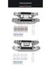 Load-Bearing 200KG 3D Adjustable 304 Stainless Steel Concealed Door Hinge