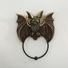 Halloween Bat Door Knocker Vintage Bronze Resin Bat Wall Hanging Decoration For Door Or Window Gothic Home Ornament