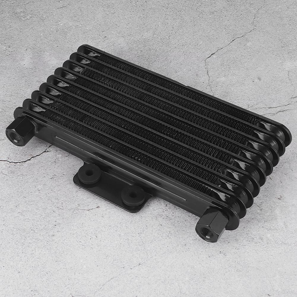 8 Row Black Engine Oil Cooler Cooling Radiator Universal for 125‑250CC Motorcycle Dirt Bike ATV