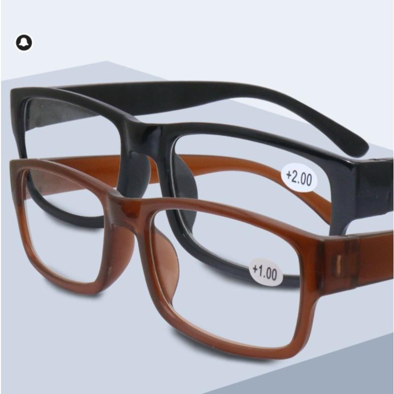 10er Set Lesebrillen 5 Schwarz 5 Braun Harzlinsen Ultraleichter Rahmen Neutraler Stil Brillen