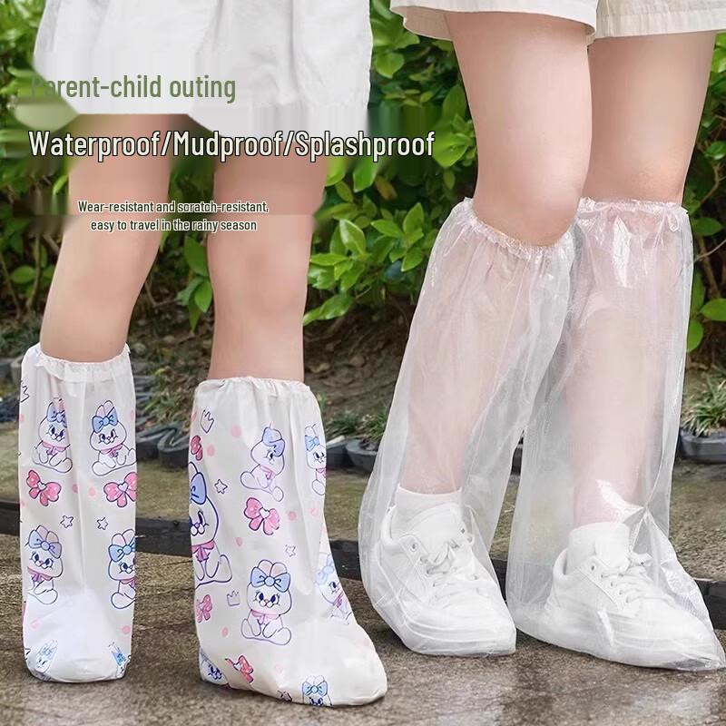 UOSUUOSU Kids Rabbit Disposable Rain Shoe Covers