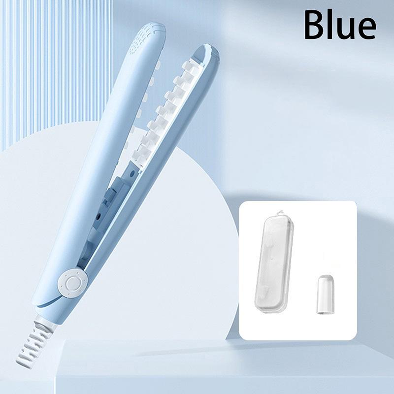 

3D Grid Mini Hair Curling Щипцы для завивки волос Пушистые щипцы для волос Керамические щипцы для завивки кукурузы Шина для выпрямления волос Портативный набор инструментов для укладки волос синий
