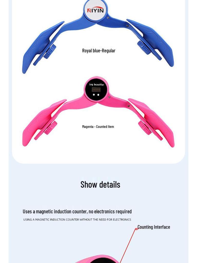 Postpartum Pelvic Floor & Thigh Trainer with Counter - Yoga Clamping Device