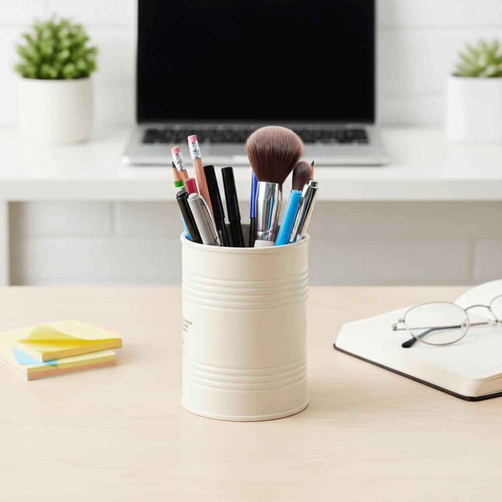 Nordic Style Pen Holder Simple Design Makeup Brush Storage Multifunctional Storage Office Use