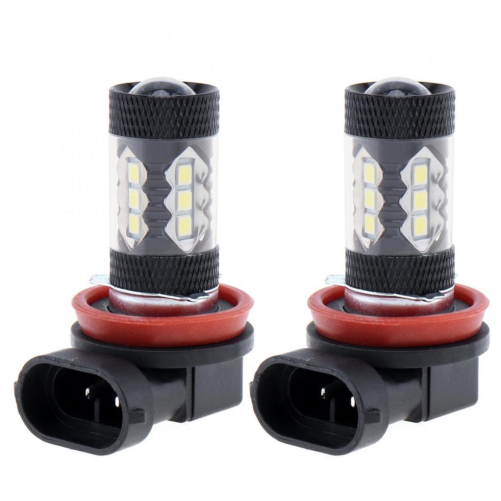 2pcs H8 H11 80W LED Nebel fahren Auto Kopf Lichter Lampe Glühbirnen Super White 6500K