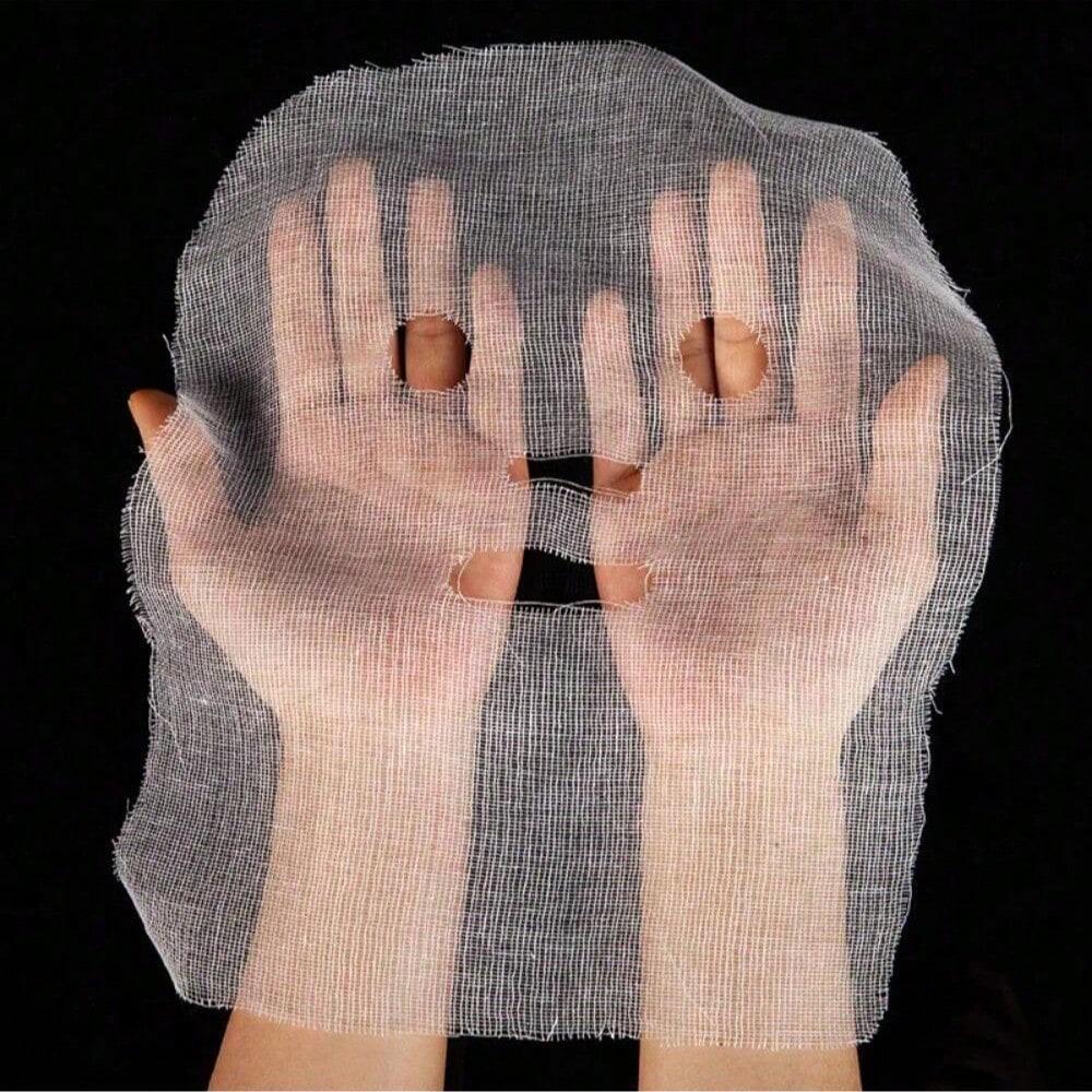 100 Stück Hautpflege Gaze Gesichtsmasken Tuch, Weiche Maskenpulver Schönheits Gaze Pads