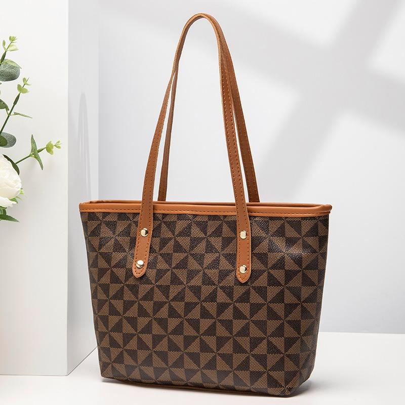 Large Capacity Women's Retro Mommy Bag Handbag Printed Shoulder Bag