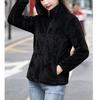 Coral fleece jacket women's double-sided fleece fleece jacket warm autumn and winter thickened sweater jacket liner top