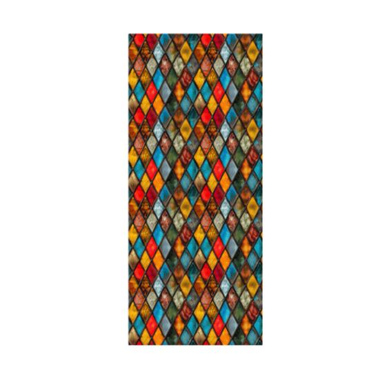 Yousheng Vintage Stained Glass Sticker Removable Waterproof Static Window Cling Home Office Room Church Decorative Privacy Window Film