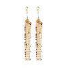 Exquisite S925 Silver Needle Sequin Tassel Dangle Earrings - Elegant European & American Fashion Long Hoops